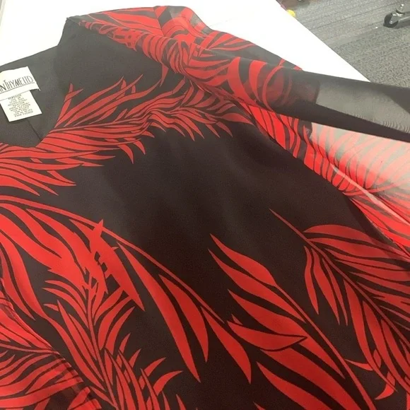 ❤️ Just in Thyme vintage red black dress - Picture 3 of 4